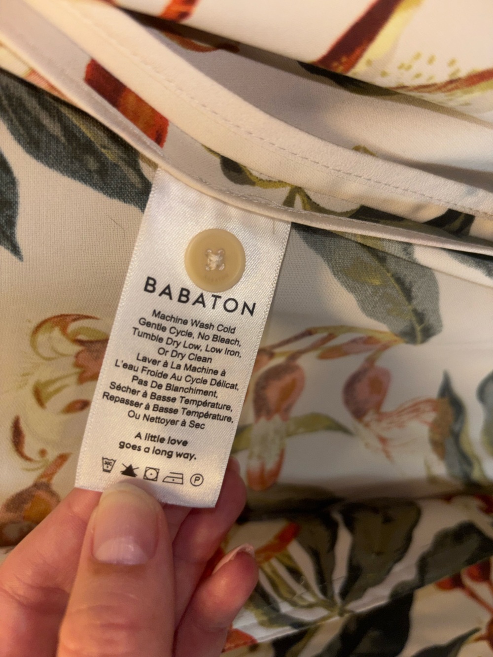 Babaton X Aritzia Kahlo Longline Duster Robe Trench Coat Jacket: Tropical Floral - Picture 12 of 14